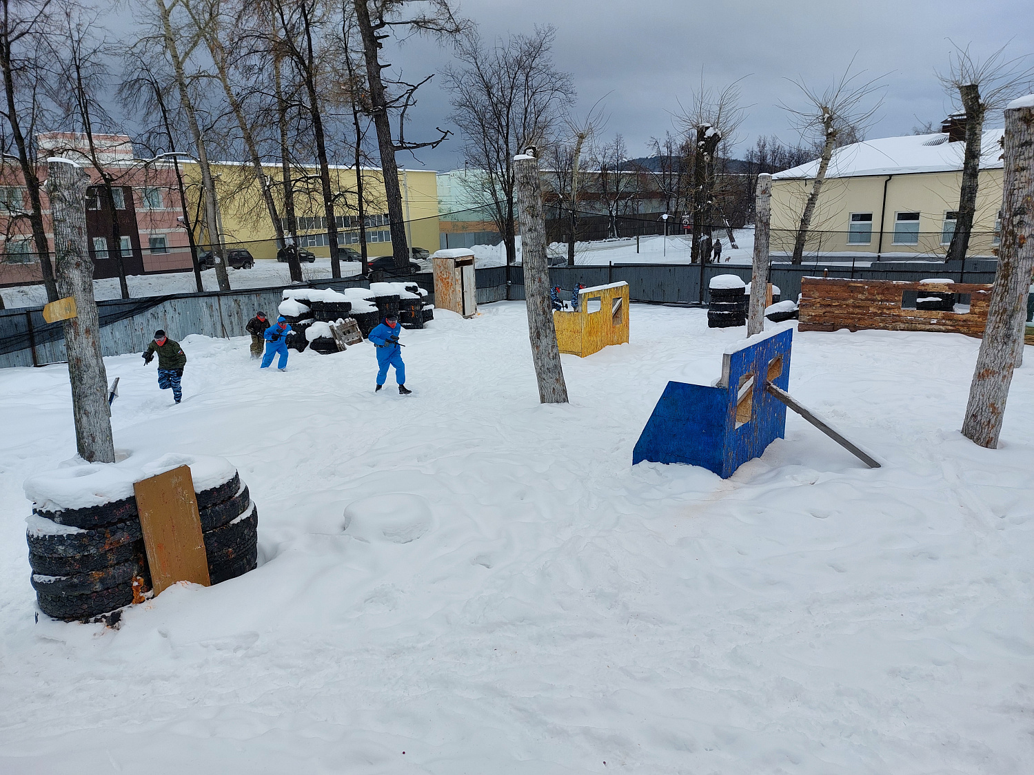 Соревнование по пейнтболу